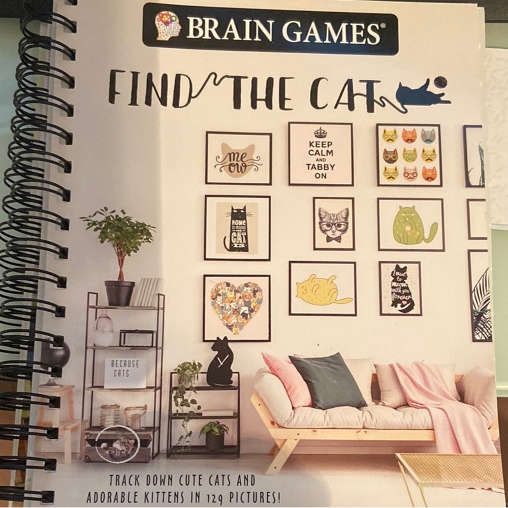 Black and White Brain Games Puzzle Book